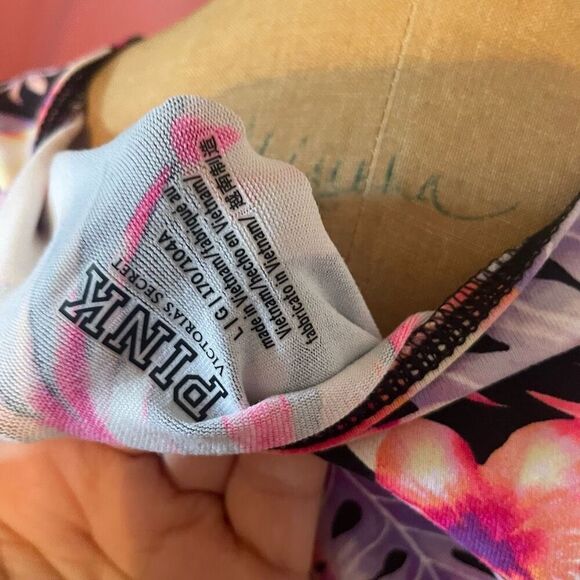 VS PINK | tie wrap floral crop top L - Picture 6 of 7